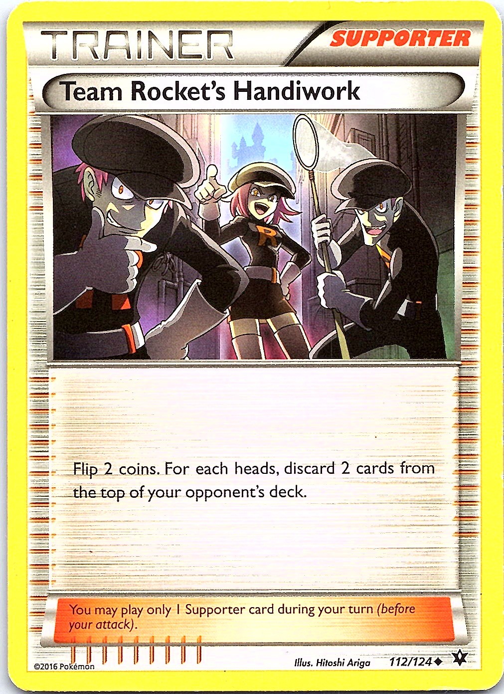 XY - Fates Collide #112/124 Team Rocket's Handiwork