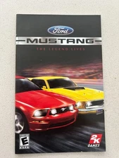 FORD MUSTANG LEGEND LIVES - PLAYSTATION 2 PS2 - INSTRUCTION MANUAL