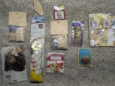 Lot Of 10 Vintage Christmas Craft Kits And Items New