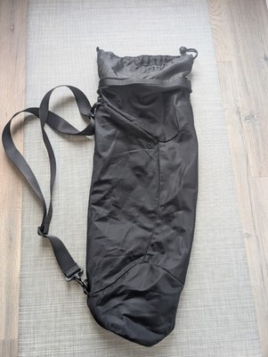 Lululemon Athletic Yoga Mat Bag Black Nylon Crossbody Adjustable Strap...