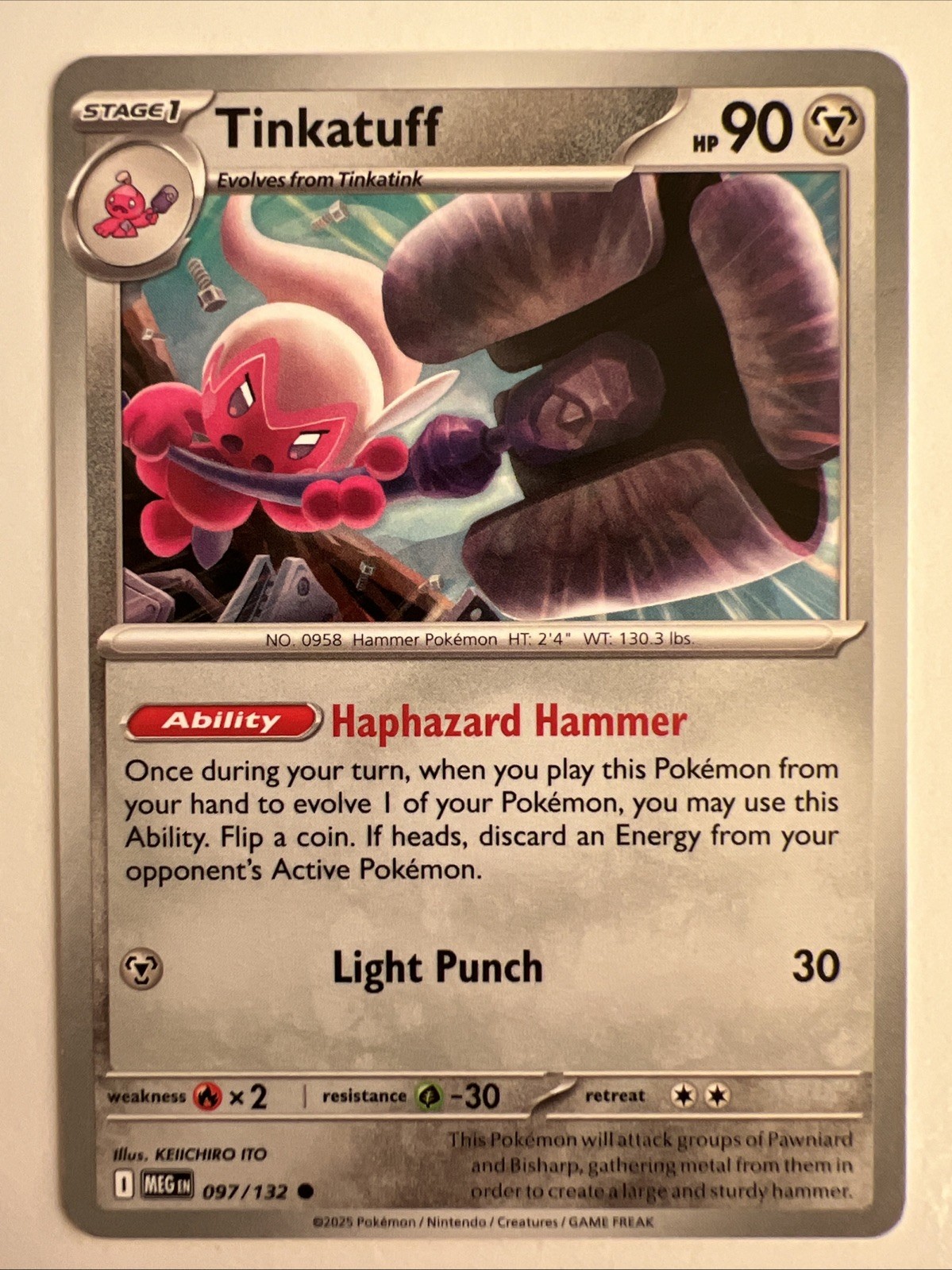 Tinkatuff 097/132 Me01: Mega Evolution Regular