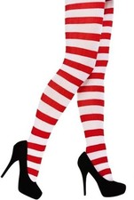 Wholesale Bulk Job Lot 24 x Red and White Striped Candy Stripe Tights Party NEW