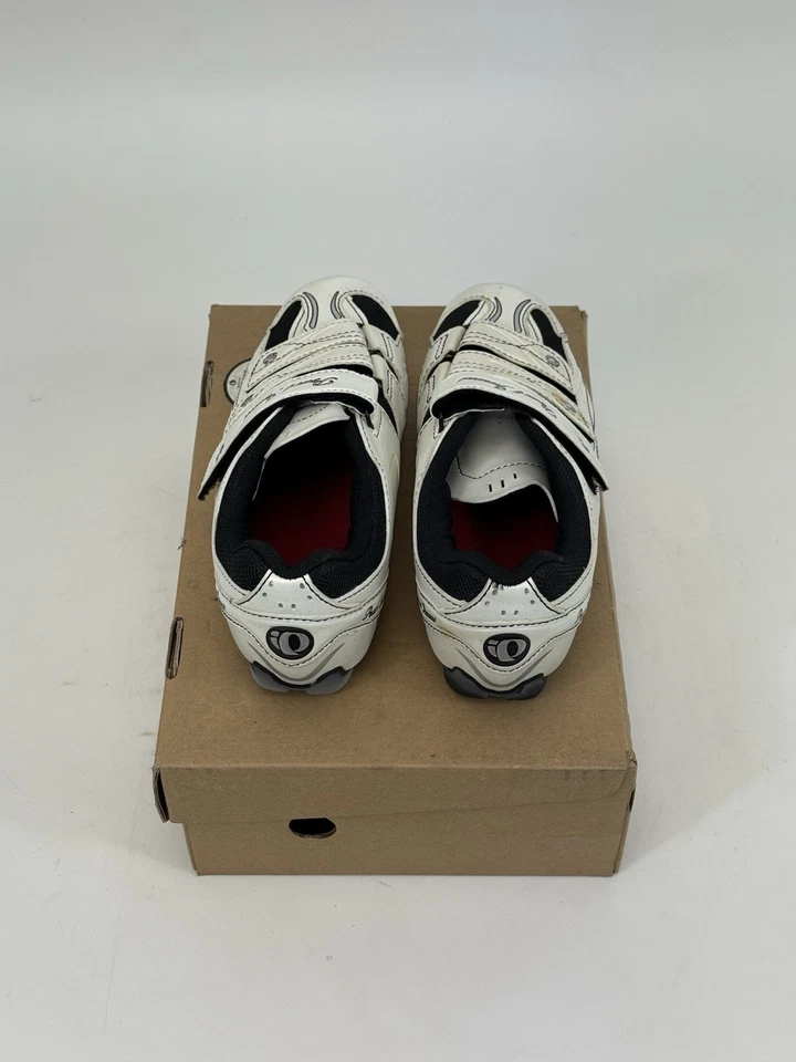 Sapato Feminino de Ciclismo de Estrada PEARL IZUMI ALL | Branco/Prata | EUA 6.5 | Novo! - Imagem 4 de 4