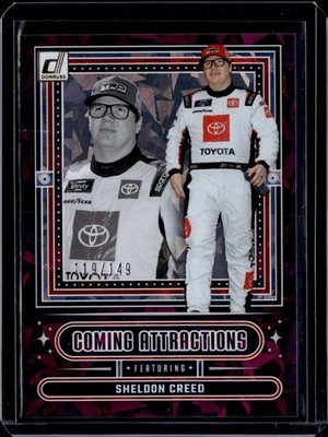 2025 Donruss Racing Sheldon Creed Coming Attractions #10 Purple Ice 119/149!