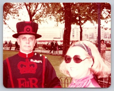Yeoman Warder 1970s Snapshot Photograph Tower of London Beefeater UK