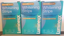 3 Pks of Enamel Safe Lumineux Teeth Whitening Strips 42 Strips 21 Treatments 363