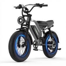 Likebike 20"E-Mountain bike Fat Tire 48V 20AH Electric Bike 1500W Peak for Adult