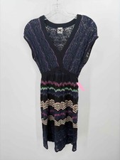 Pre-Owned Missoni Black Size 36 Knit Shift Knee Length Sleeveless Dress