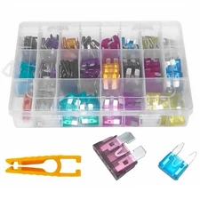 210pcs Car Truck Auto Blade Fuse Automobile Assortment Kit Box Set for Vehicles
