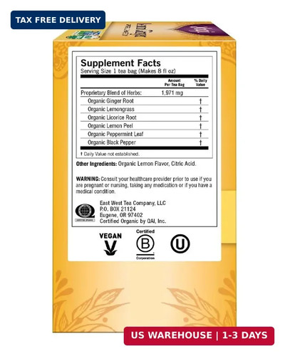 Yogi Tea Lemon Ginger Tea Bags, 16 ct - Picture 2 of 6