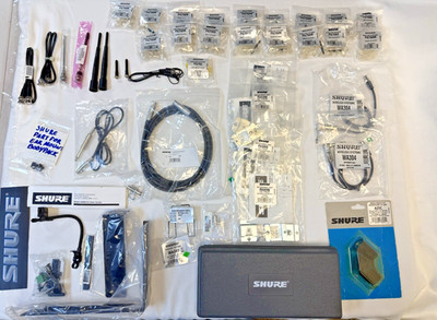 Shure Audio Equipment & Accessories   Large Bulk Lot (Mixed Parts & Components)
