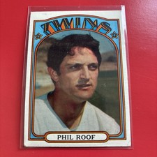 1972 Topps Baseball Phil Roof Minnesota Twins Card #201