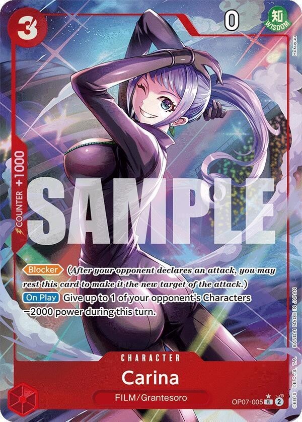 One Piece TCG - Carina - OP07-005 Alt Art 500 Years In The Future English
