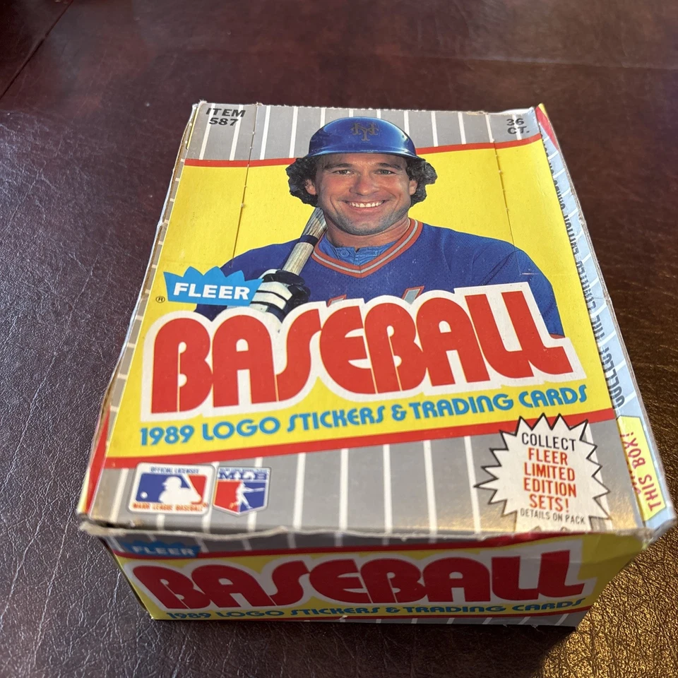 Caja de béisbol Fleer 1989 36 paquetes sellados Ken Griffey Jr RC Ripken Johnson  Foto 3 de 4