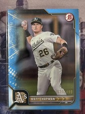2022 Bowman #77 Matt Chapman Sky Blue #/499