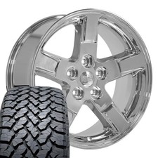 Oe Wheels Dg62 20x9 Chrome Rims 27555r20 At Tires Set 5x139.7