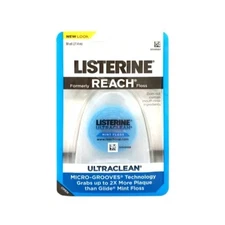 6 Pack Listerine Ultraclean Mint Dental Floss 30 Yards Each Micro Grooves