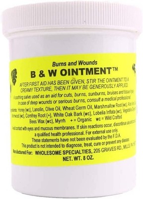 Amish Burn Salve Cream Ointment For Healing Wounds, Scars, And Burns - Made