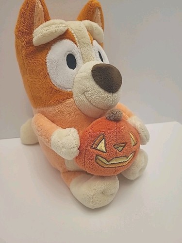 Bluey Halloween Pumpkin Bingo Plush Greeter 12" Long Excellent Condition - Picture 10 of 10