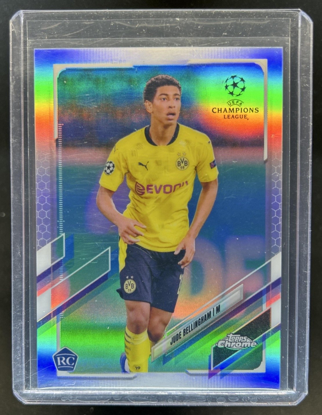 2020-21 Topps Chrome UEFA Jude Bellingham RC Refractor Rookie #68 Dortmund