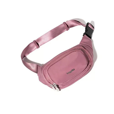 (取寄) バッガリーニ レディース オン ザ ゴー ベルト バッグ ウェスト パック Baggallini women Baggallini On The Go Belt Bag Waist Pack Mauve Twill Baggallini on the Go Waist Pack Belt Bag Mauve Twill Silver | eBay