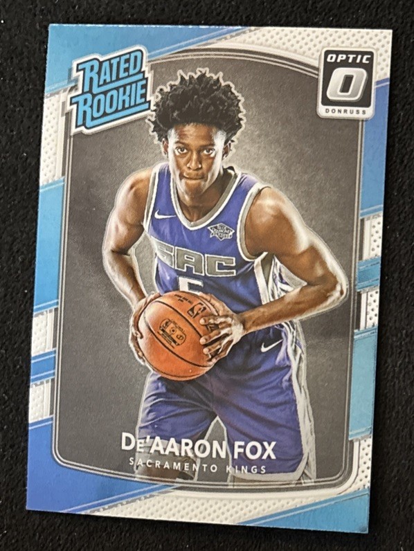 De’Aaron Fox - 2017-18 Panini Donruss Optic Rated Rookie #196  (RC)  Kings   J46
