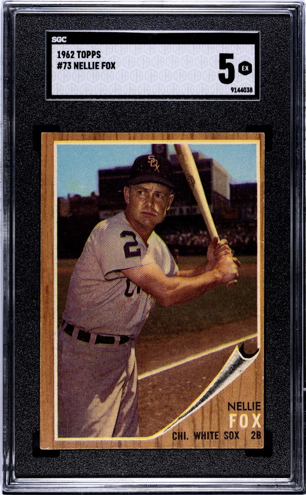 ❤️‍🔥❤️‍🔥1962 Topps Nellie Fox #73💥💥SGC 5