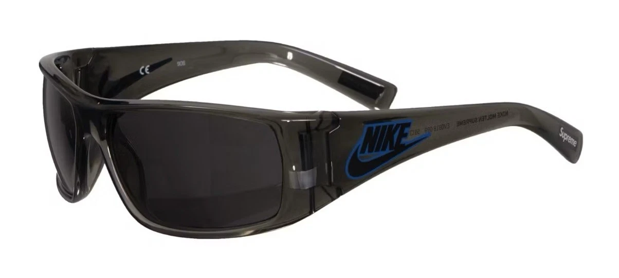Lunettes de soleil DS neuves Supreme X Nike noires authentiques unisexe voyage sport actif rare