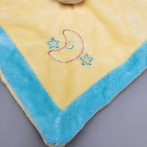 Unipak Giraffe Baby Lovey Security Blanket Yellow Blue Moon Stars Rattle Plush - Picture 3 of 10