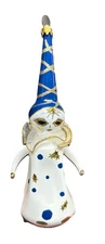 De Carlini Mardi Gras lady mask glass Christmas Ornament Italy 80s #11524
