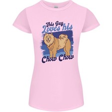 Ce Type Aime Son Chien Chow Chow T-Shirt Femme Coupe Petite