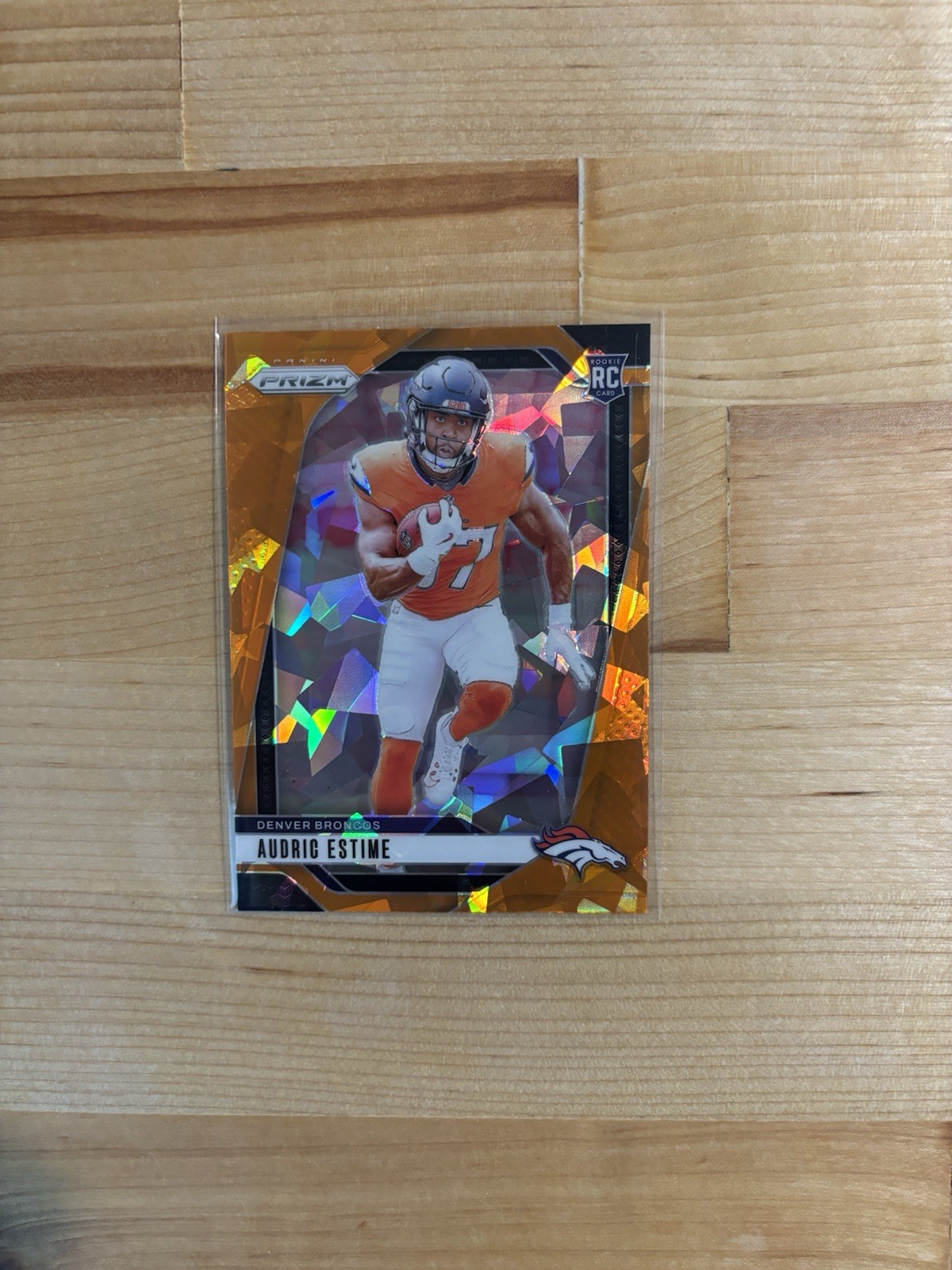 2024 Panini Prizm - Rookies Audric Estime #306 Orange Ice Prizm (RC)