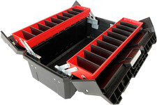 Tool Box Organizer 18.5" Tool Storage with Adjustable Compartment Portable Toolb