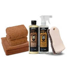 Mr. Detroit - 5pc Premium Leather Care Kit for Cleaning, Condition & Protect
