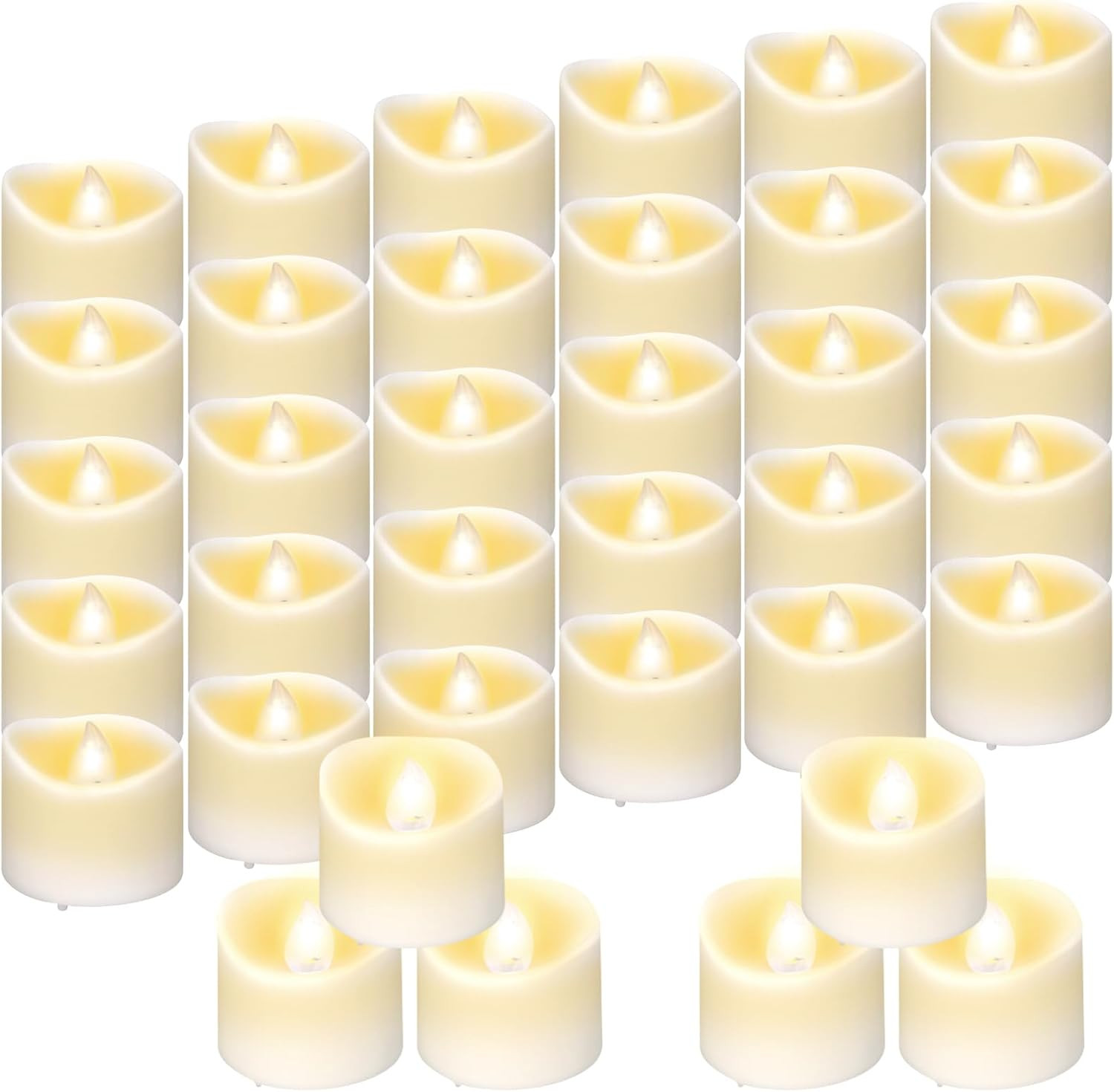 Set Di 36 Candele LED Senza Fiamma, Flickering Flameless Con Funzione Di Cronome