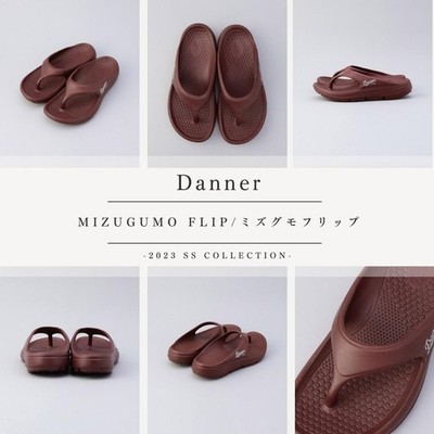 Danner MIZUGUMO FLIP Recovery Sandalen Herren 23 cm rot neu dicke Sohle