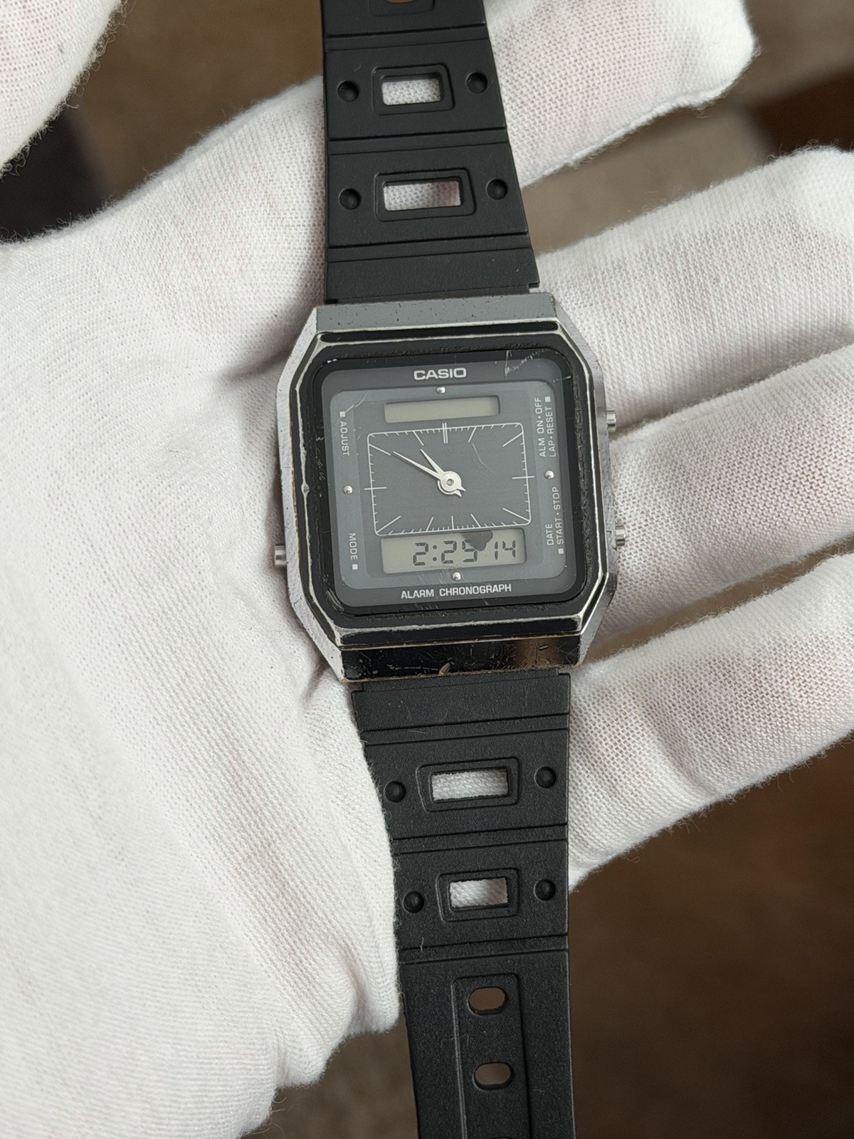 Rare Vintage Casio AQ-101 Men’s Ana-Digi Sports Watch JDM 1980s Module 302