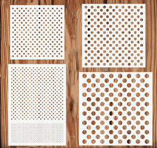 4PCS Dots Stencil 4 Sizes Polka Dot Stencils Painting Template Reusable Plastic