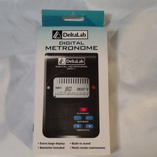 DeltaLab DMT-1 Digital Metronome, LCD Display, Built-In Stand, Black
