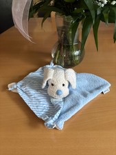 💕 Sterntaler Kuscheltuch Schmusetuch Hund blau weiß Harry 💕 selten