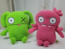 2-Ugly Doll Toy Plush Green Ox, Pink Monster 2019 Uglydoll 8  