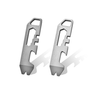 Lightweight Every Day Carry Pocket Tool Featuring Pry Bar Bottle Opener And
