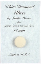 2 WHITE DIAMOND BREAK JUMP POOL CUE TIPS 14 MM  NEW SHIPS FREE QTY DISC.