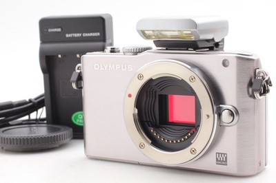  SC Only 313【 N MINT 】Olympus PEN Lite E-PL3 Silver 12.3MP Digital Camera JAPAN
