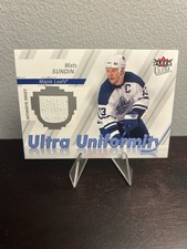 2007-08 Fleer Ultra - Ultra Uniformity Mats Sundin Game Used Jersey Patch Relic