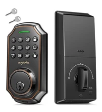 Keyless Smart Door Lock With Keypad Entry For Front Door.