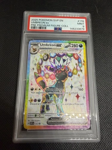 2025 POKEMON SVP EN-SV BLACK STAR PROMO #176 UMBREON EX PSA 9