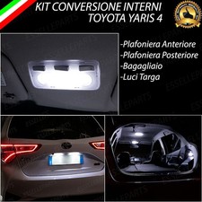KIT LED INTERNI + LUCI TARGA TOYOTA YARIS MK3 RESTYLING CONVERSIONE COMPLETA