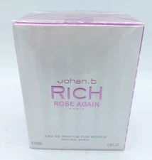RICH ROSE AGAIN BY JOHAN.B 2.8 FL.OZ EAU DE PARFUM SPRAY WOMEN FACTORY SEALED