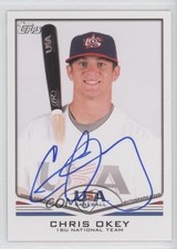 2011 Topps USA Baseball Team Auto Chris Okey #USA-A59 Auto 0a2